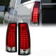 GMC Yukon 1992-1999 Red and Clear LED Tail Lights
