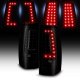 Chevy Silverado 3500 1999-2002 Black Smoked LED Tail Lights C-DRL