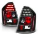 Chrysler 300C 2005-2007 LED Tail Lights with Black Housing