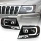 Jeep Grand Cherokee 1999-2004 Black Projector Headlights