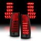GMC Suburban 1992-1999 Red and Smoked LED Tail Lights