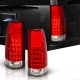 Chevy 1500 Pickup 1988-1998 Red and Clear LED Tail Lights