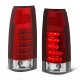 GMC Yukon 1992-1999 Red and Clear LED Tail Lights