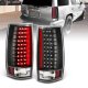 Chevy Suburban 2007-2014 Black LED Tail Lights