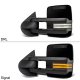 GMC Yukon XL Denali 2007-2014 Glossy Black Tow Mirrors Smoked Switchback LED DRL Sequential Signal