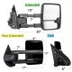 GMC Sierra Denali 2007-2013 Glossy Black Tow Mirrors Smoked Switchback LED DRL Sequential Signal