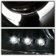 GMC Yukon 2000-2006 Black Dual Halo Projector Headlights with LED