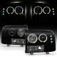Ford F250 Super Duty 1999-2004 Black Smoked Projector Headlights