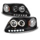 Ford F150 1997-2003 Black Halo Projector Headlights with LED