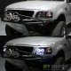 Ford F150 1997-2003 Black Halo Projector Headlights with LED