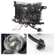 Toyota Tacoma 1997-2000 Black Dual Halo Projector Headlights with LED