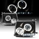 Toyota Tacoma 1997-2000 Black Dual Halo Projector Headlights with LED