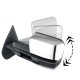 Chevy Avalanche 2007-2013 Chrome Power Folding Tow Mirrors Smoked LED Lights