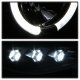 Dodge Ram 2002-2005 Black Halo Projector Headlights with LED