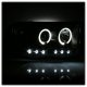 Dodge Ram 3500 2003-2005 Black Halo Projector Headlights with LED