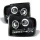 Ford F350 Super Duty 2005-2007 Black Smoked Projector Headlights