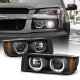 Chevy Avalanche 2002-2006 Body Cladding Black Halo Projector Headlights