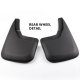 Chevy Silverado 3500HD 2015-2018 Black Mud Flaps
