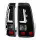 Chevy Silverado 3500 2001-2002 Black Tube LED Tail Lights