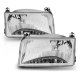 Ford F250 1992-1996 Crystal Headlights Chrome
