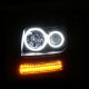Dodge Nitro 2007-2012 Projector Headlights Black Halo LED