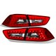 Mitsubishi Lancer 2008-2015 LED Tail Lights Red and Clear