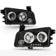 Dodge Charger 2006-2010 Black Halo Projector Headlights with LED