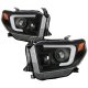 Toyota Tundra 2014-2017 Black DRL LED Projector Headlights