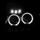 Jeep Grand Cherokee 1999-2004 Black Dual Halo Projector Headlights with LED