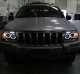 Jeep Grand Cherokee 1999-2004 Black Dual Halo Projector Headlights with LED