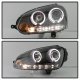 VW GTI 2006-2009 Black Halo Projector Headlights with LED Daytime Running Lights