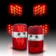 GMC Yukon 2000-2006 Red and Clear LED Tail Lights
