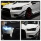 Mitsubishi Lancer 2008-2017 Black Halo Projector Headlights with LED
