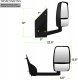GMC Savana Van 2003-2021 Tow Mirrors Manual Adjust Extend Folding