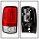 GMC Yukon XL 2000-2006 Red and Clear LED Tail Lights Tube
