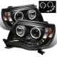 Toyota Tacoma 2005-2011 Black CCFL Halo Projector Headlights with LED