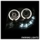 Toyota Tacoma 2005-2011 Black CCFL Halo Projector Headlights with LED