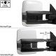 Ford F450 Super Duty 2008-2016 White Tow Mirrors Smoked LED Lights Power Heated