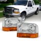 Ford F250 1999-2004 Chrome Euro Headlights