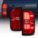 Chevy Silverado 2014-2018 Red Clear LED Tail Lights