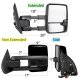 Ford F250 Super Duty 2008-2016 Glossy Black Tow Mirrors Smoked LED Lights Power Heated
