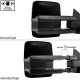 Ford F250 Super Duty 1999-2007 Glossy Black Tow Mirrors Smoked Switchback LED DRL Sequential Signal
