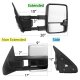 Toyota Sequoia 2008-2020 White Power Folding Tow Mirrors Smoked LED Lights