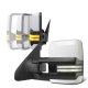 Toyota Sequoia 2008-2022 White Power Folding Tow Mirrors Smoked Switchback LED DRL Sequential Signal