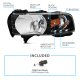 Dodge Ram 1994-2001 Crystal Headlights Black LED