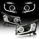 Chevy Cruze 2011-2015 Black Projector Headlights LED Strip