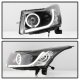 Chevy Cruze 2011-2015 Black Projector Headlights LED Strip