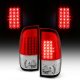 Ford F250 Super Duty 2008-2016 LED Tail Lights Red Clear