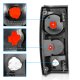 Chevy S10 1982-1993 Dark Smoked Altezza Tail Lights