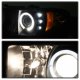 Dodge Ram 1994-2001 Black Halo Projector Headlights with LED